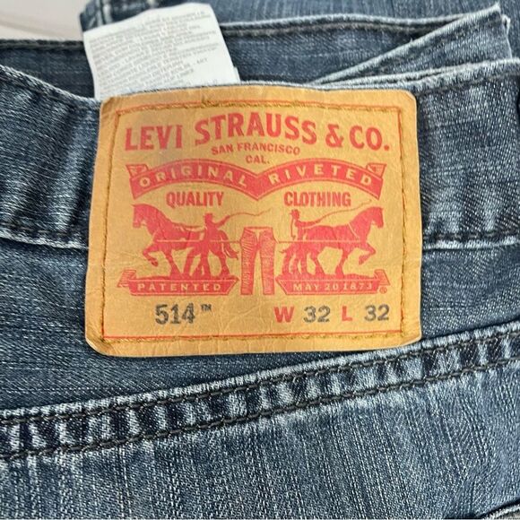 Levi's 514 32x32 Medium Wash Straight Fit Jeans - Picture 6 of 6